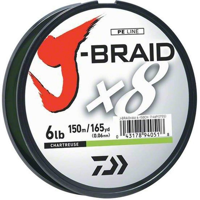 Daiwa J-BRAIDX8, Filler Spool, Dark Green, Mono Dia.= 6lb. - Image 3